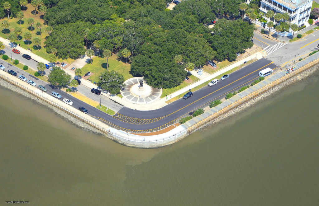 14-0821-002-Charleston sea wall_SkySite Aerial Photos